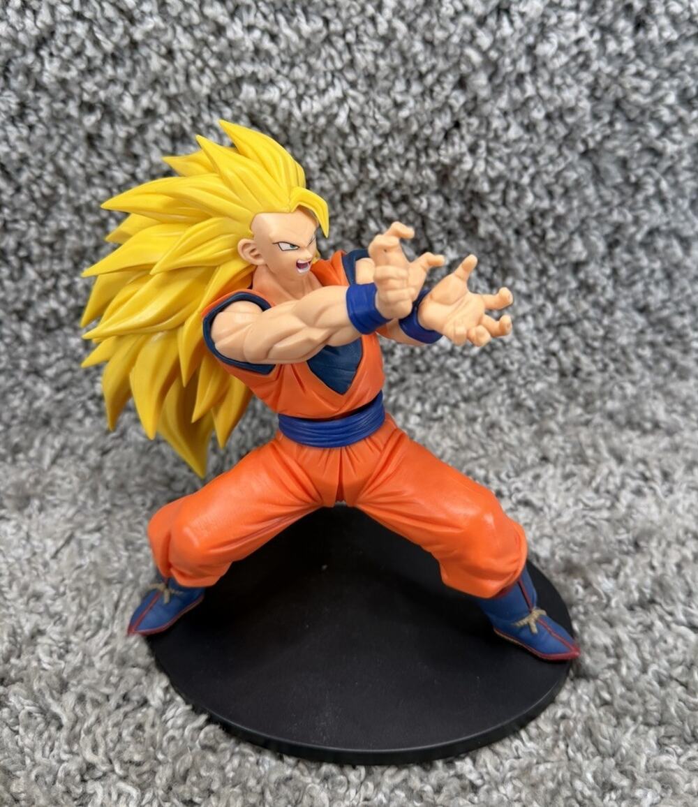 Dragon Ball Z Match Makers Super Saiyan 3 Son Goku Sculpted Hair Figure Toy